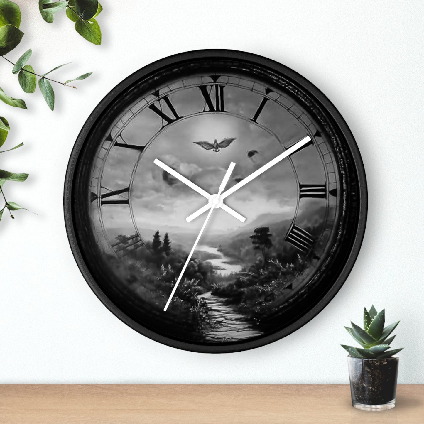 Landscape Wall Clock - Rustic Decor for Nature Lovers