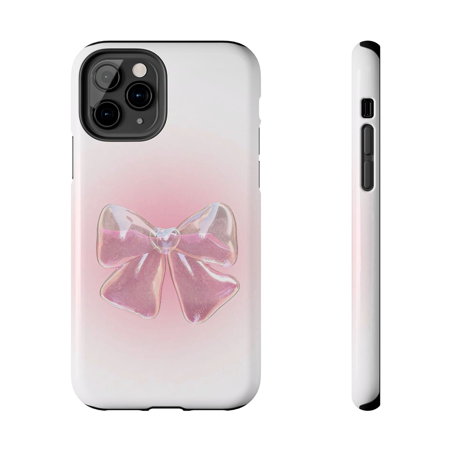 Glitter Bow Tough Phone Cases – Stylish & Durable Accessory for Trendsetters