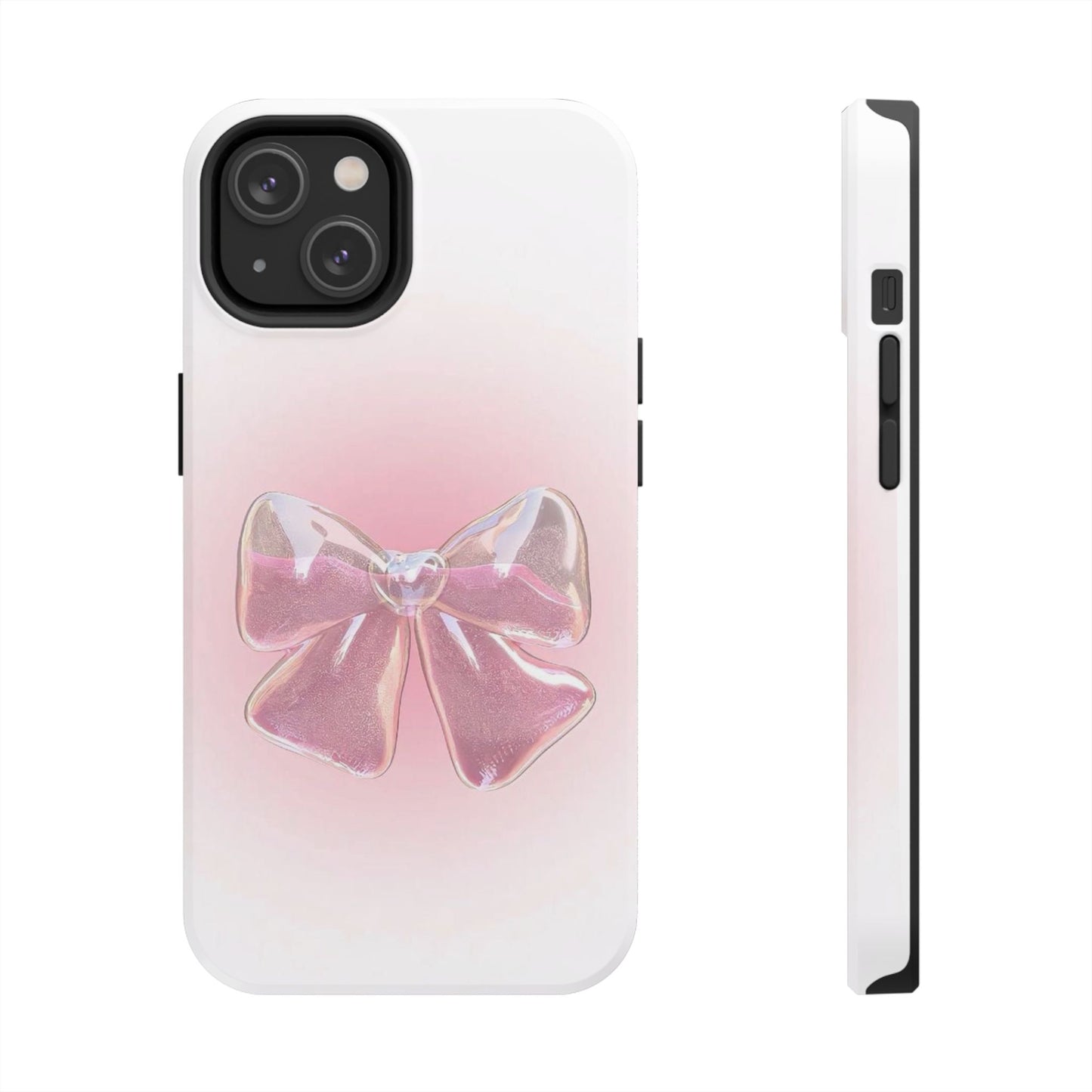 Glitter Bow Tough Phone Cases – Stylish & Durable Accessory for Trendsetters