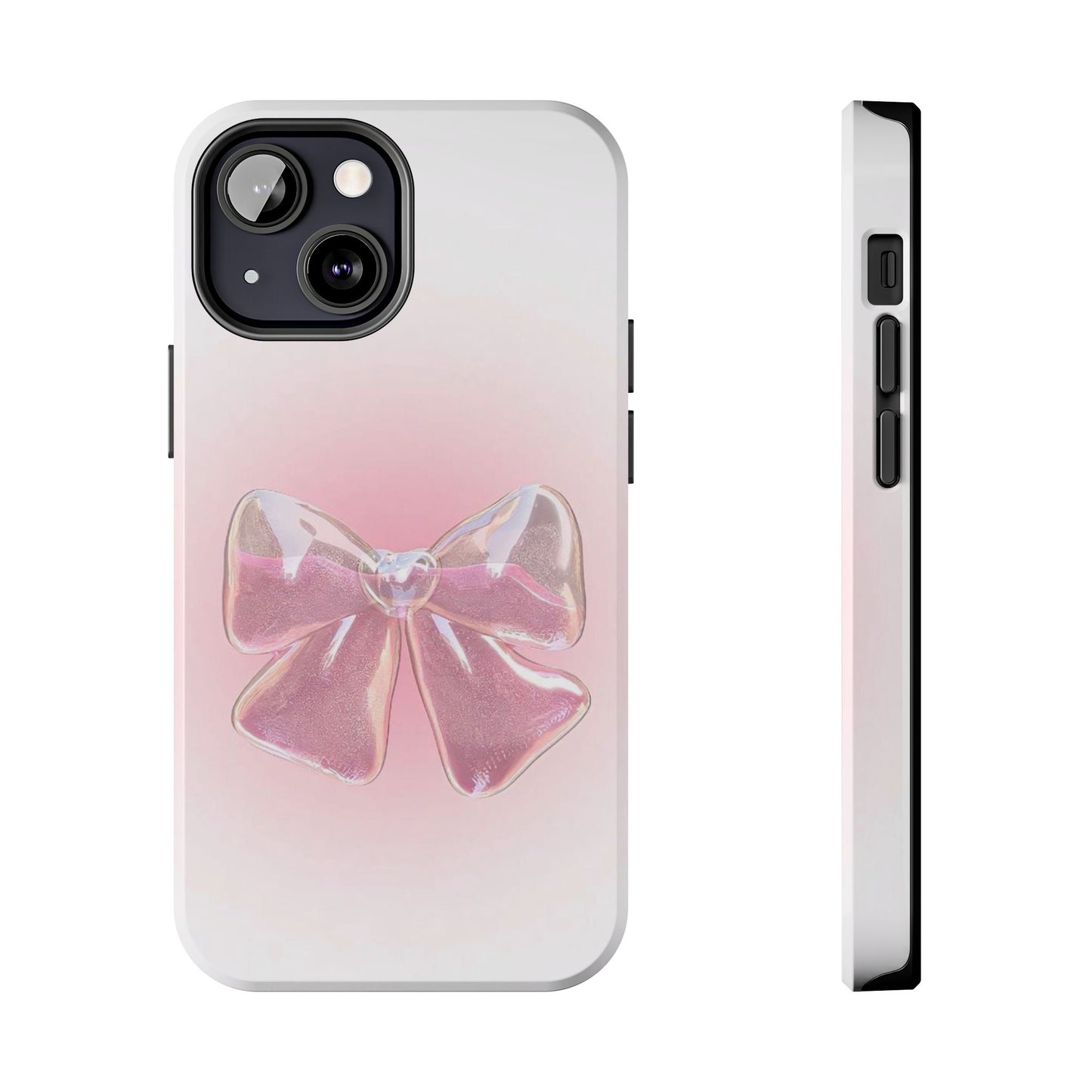 Glitter Bow Tough Phone Cases – Stylish & Durable Accessory for Trendsetters