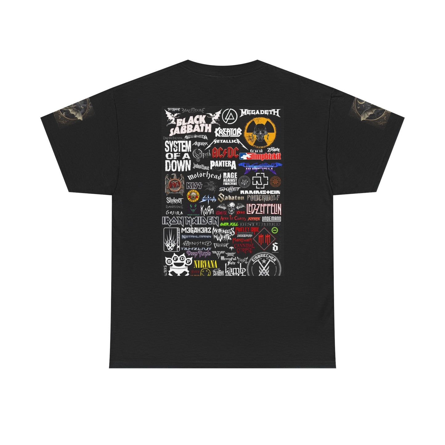 Vintage Rock Band Collage Unisex Heavy Cotton Tee