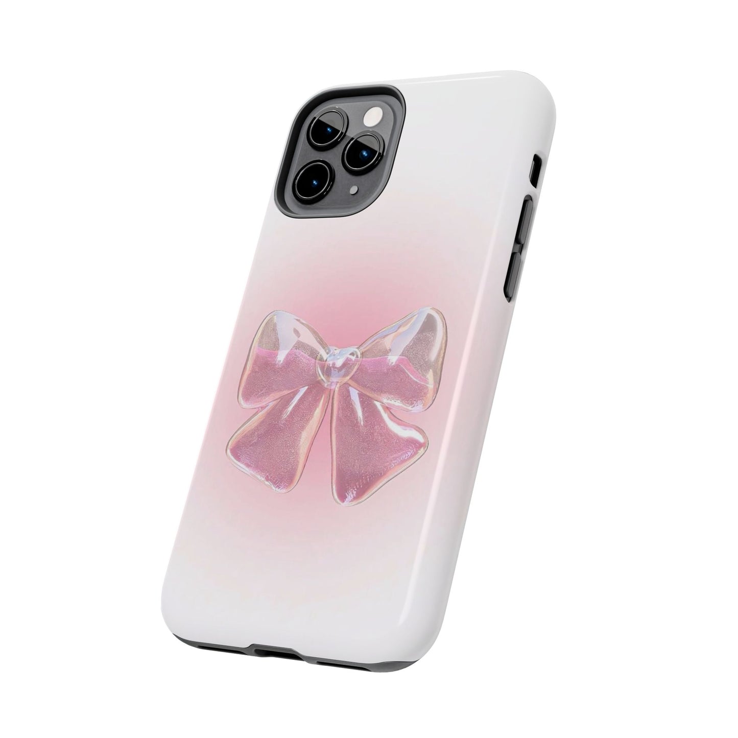 Glitter Bow Tough Phone Cases – Stylish & Durable Accessory for Trendsetters