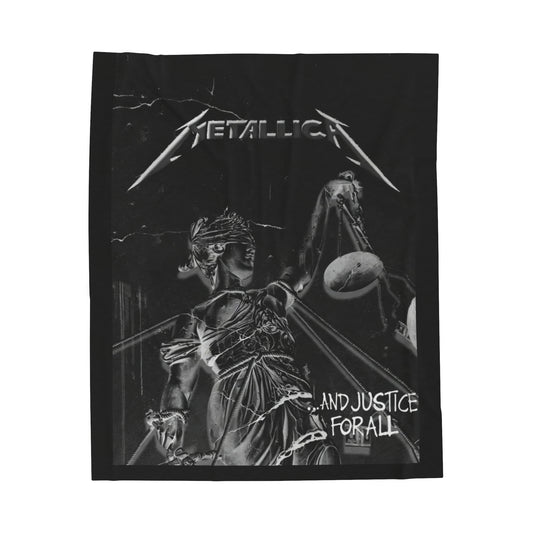 Metallica Justice Plush Blanket - Cozy Home Decor for Rock Music Lovers