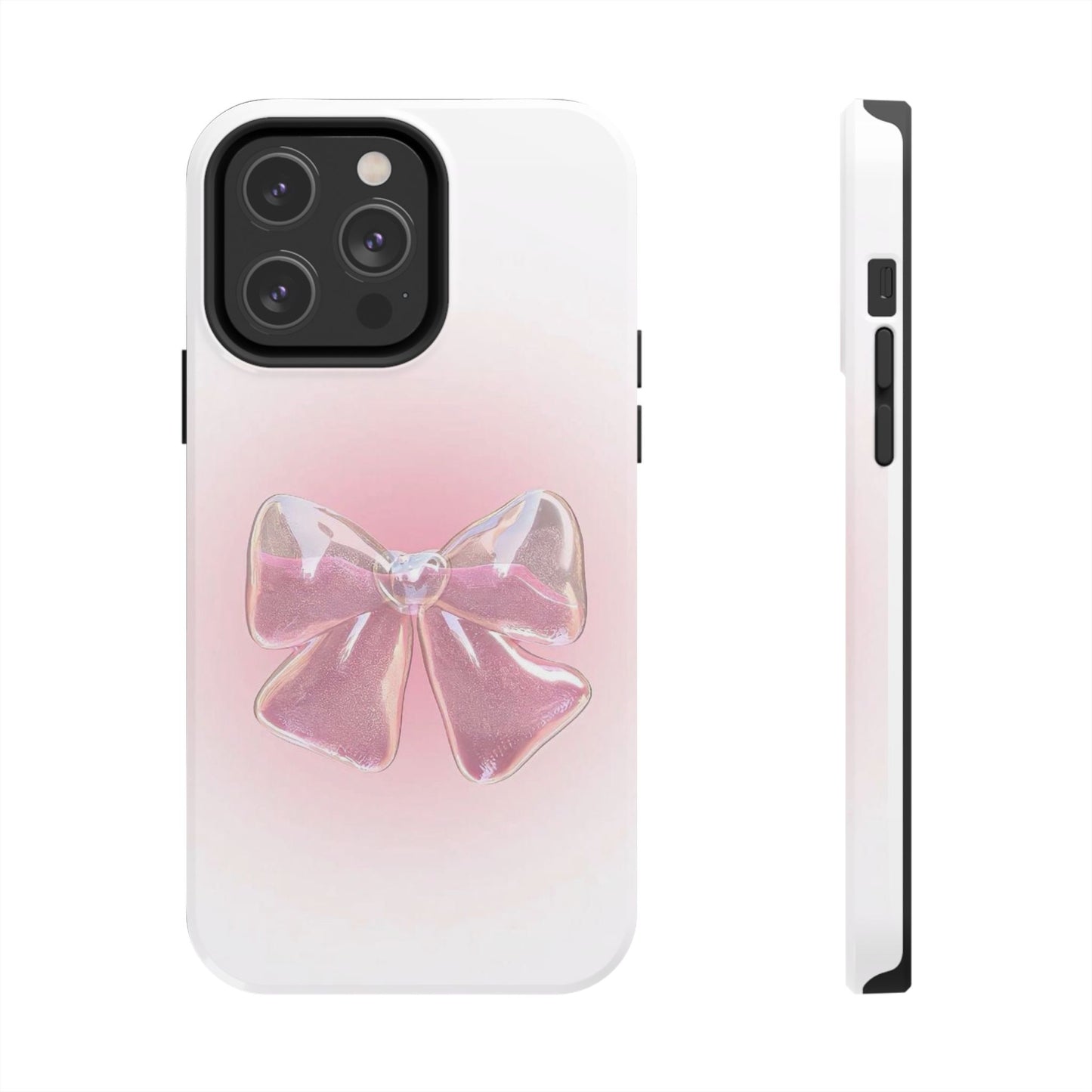 Glitter Bow Tough Phone Cases – Stylish & Durable Accessory for Trendsetters