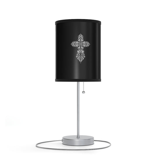 Modern Black Table Lamp with Stand - Minimalist Design for Home Decor