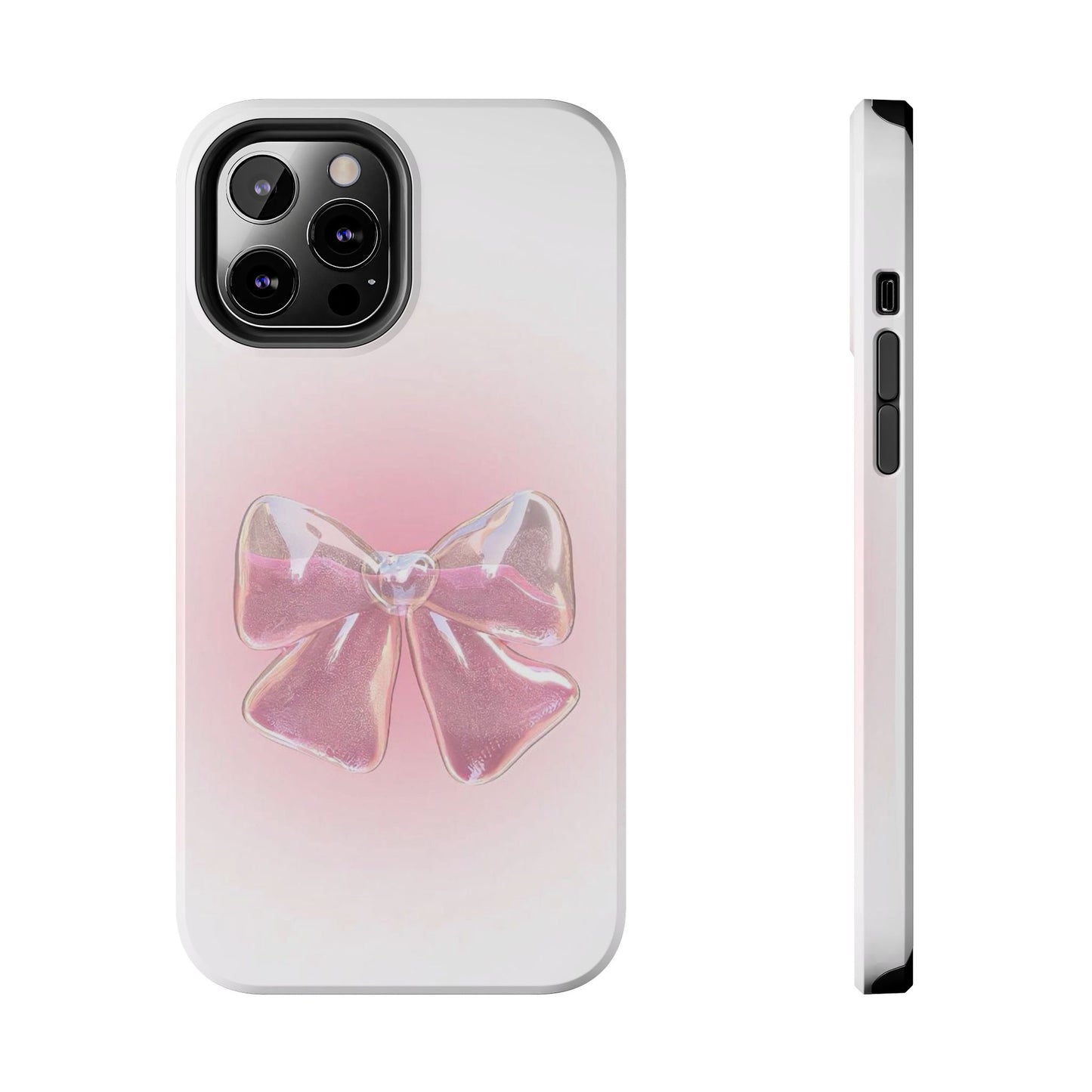 Glitter Bow Tough Phone Cases – Stylish & Durable Accessory for Trendsetters