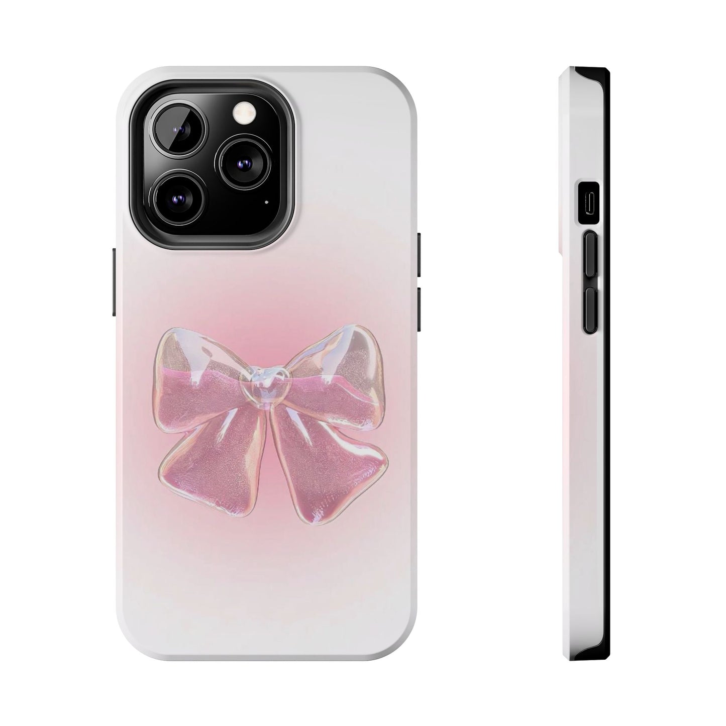 Glitter Bow Tough Phone Cases – Stylish & Durable Accessory for Trendsetters