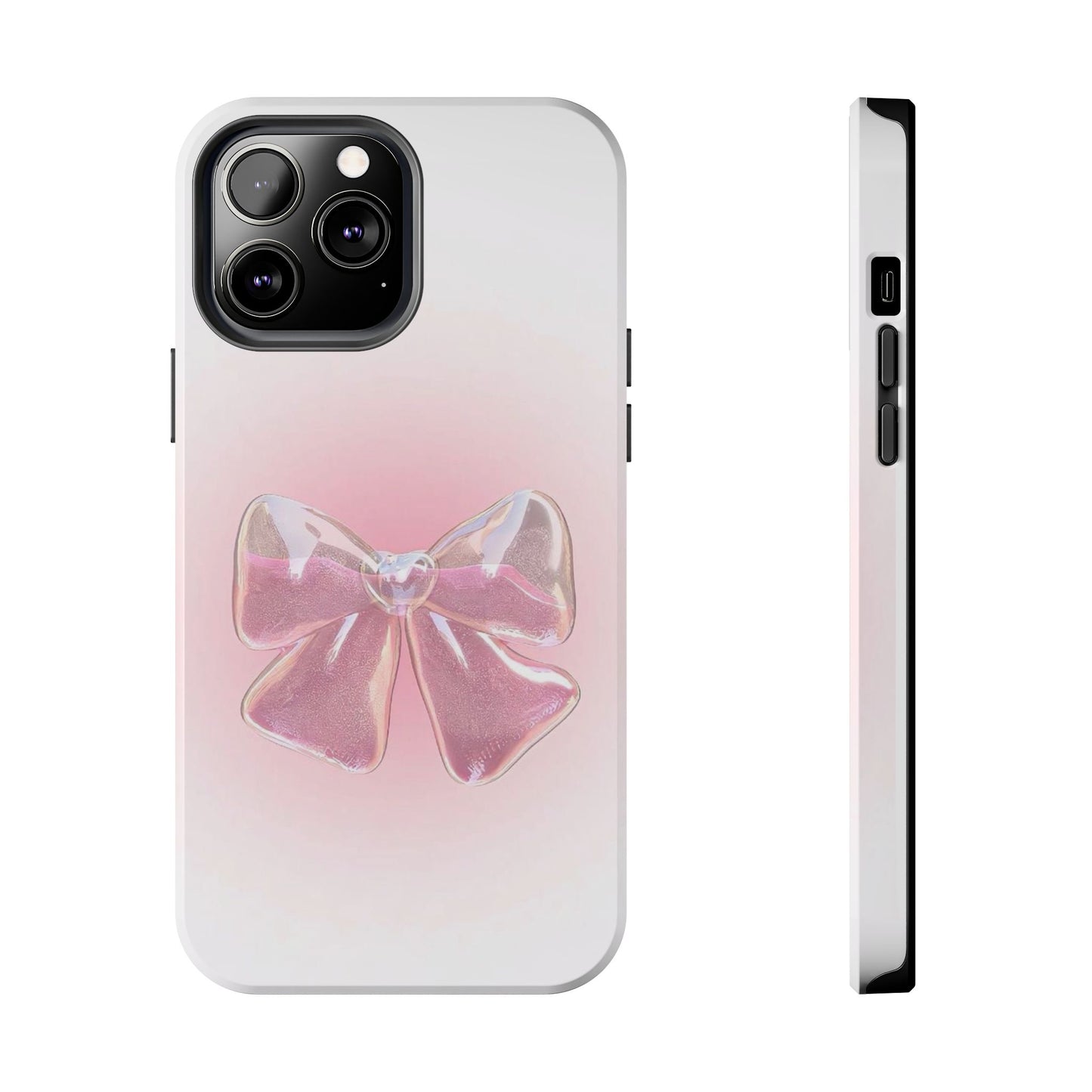 Glitter Bow Tough Phone Cases – Stylish & Durable Accessory for Trendsetters