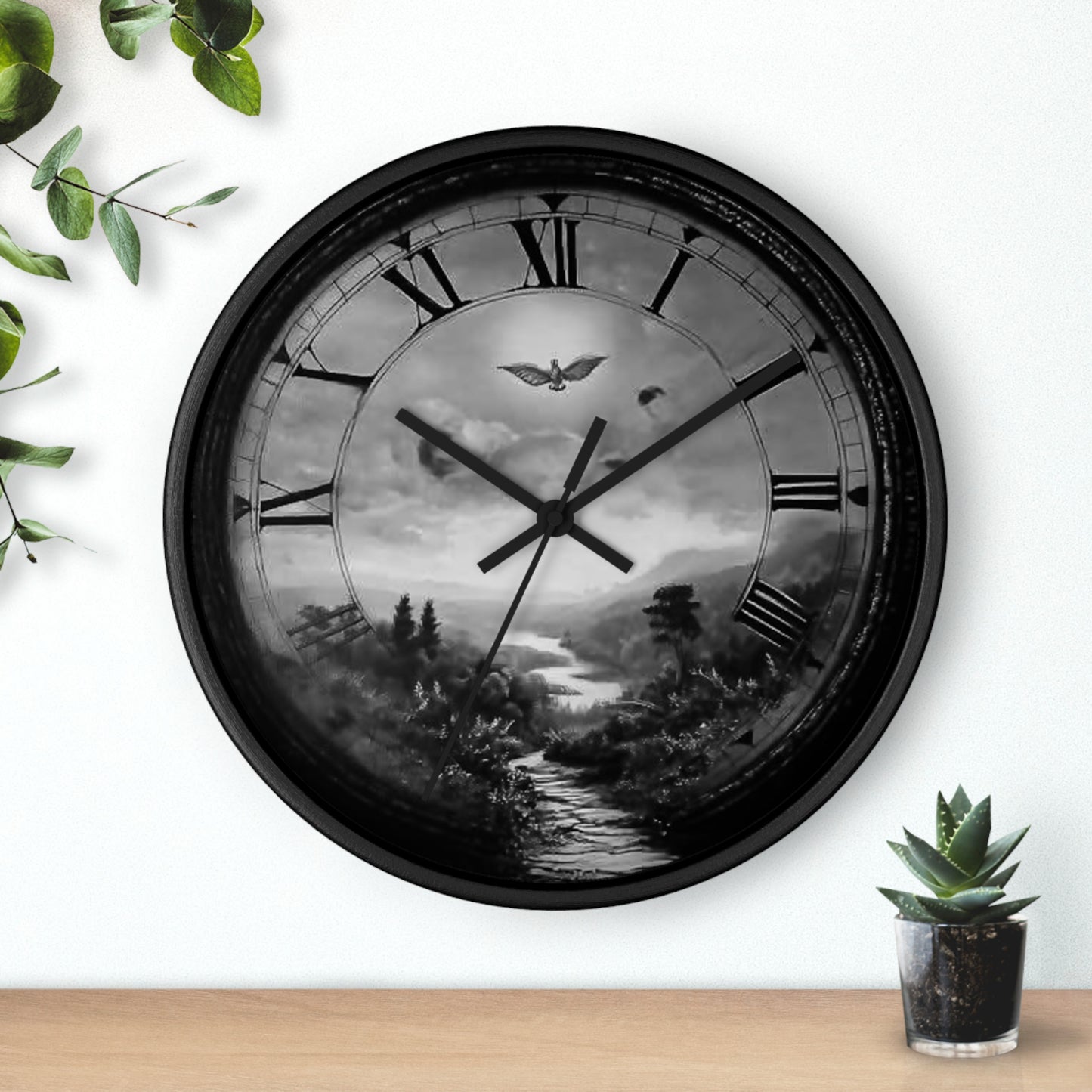 Landscape Wall Clock - Rustic Decor for Nature Lovers