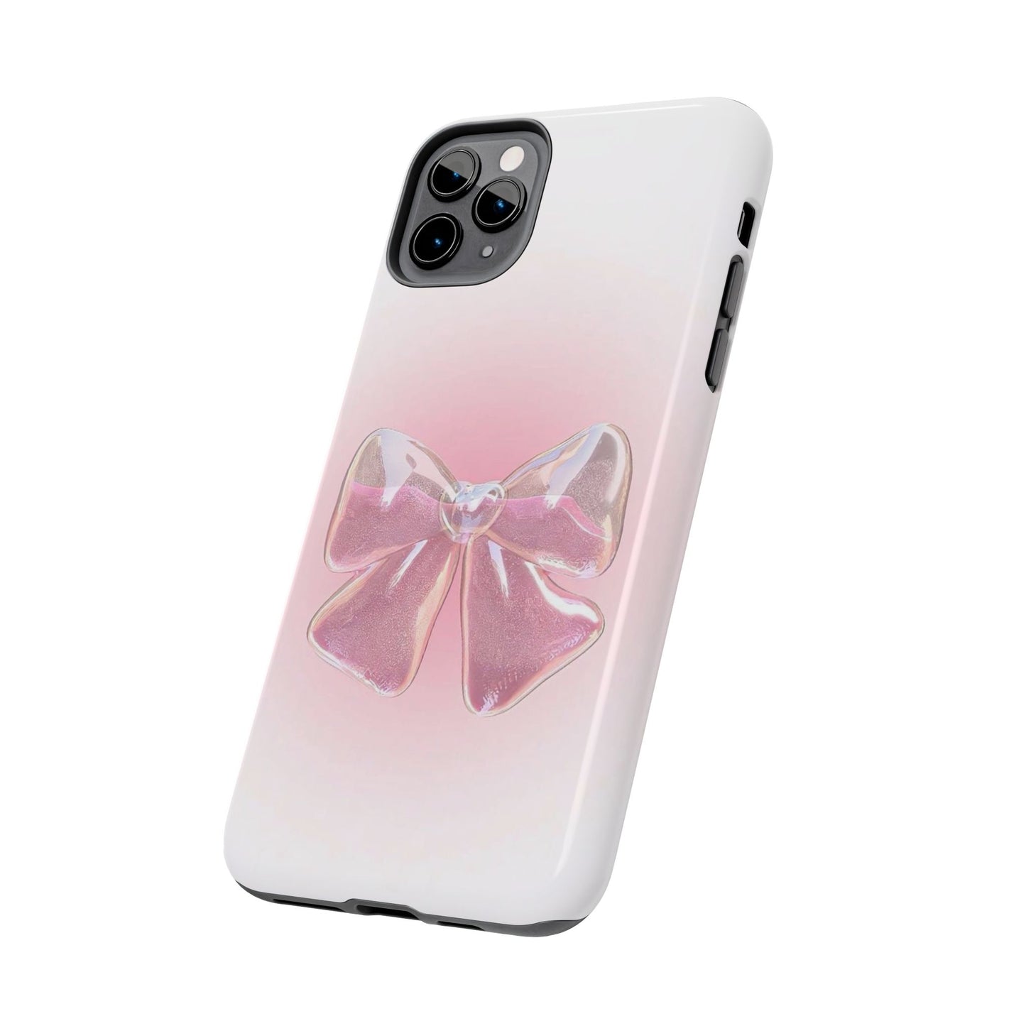 Glitter Bow Tough Phone Cases – Stylish & Durable Accessory for Trendsetters