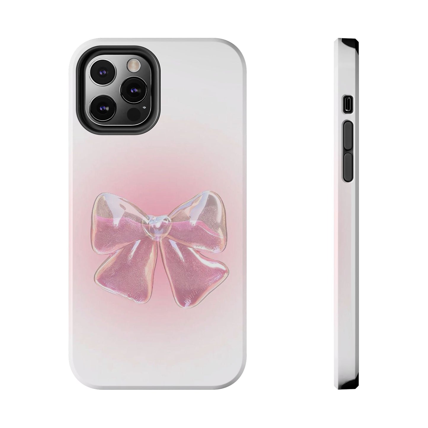 Glitter Bow Tough Phone Cases – Stylish & Durable Accessory for Trendsetters